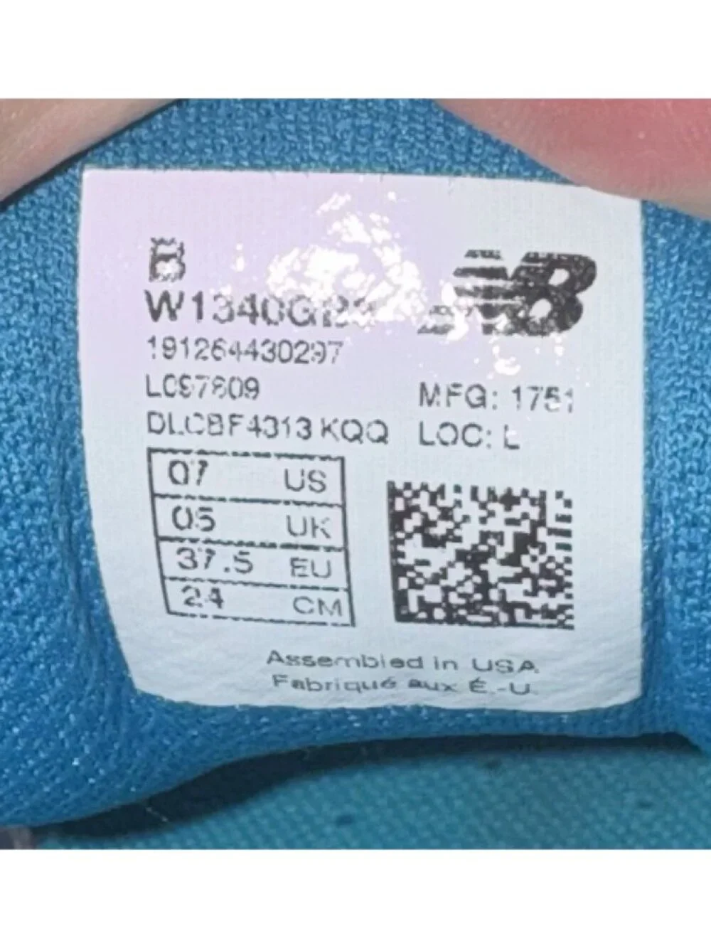 New Balance 1340v3 Womens Athletic Running Shoes Size 7 Gray Blue Made In USA